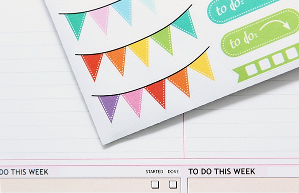 Personal planner stickers