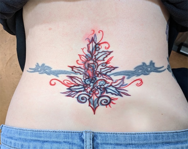 Simple Holly Flower Tattoo | Tattoos, Flower tattoo, Birth flower tattoos